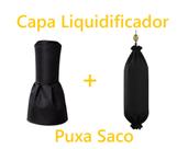 Kit capa para liquidificador e puxa saco cozinha organizada