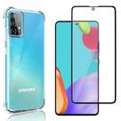 Kit Capa Para Samsung Galaxy A52 Anti Impacto Transparente + Película 3D De Vidro Temperado