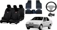 Kit Capa para Siena 96-03: Couro, Tapetes e Capa de Volante