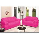 Kit capa para sofá 2 e 3 lugares ( lisa / coladinha ) malha gel - excelente qualidade