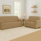 Kit Capa Para Sofá 2 e 3 lugares Malha Canelada
