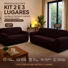 Kit Capa Para Sofa 2 e 3 Lugares Malha Gel