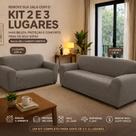 Kit Capa Para Sofa 2 e 3 Lugares Malha Gel