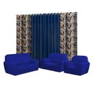 Kit Capa para sofá 3, 2 E 1 lugares Coladinha + cortina modelo Florata 2.00x1,70mts Kit Capa para sofá 3, 2 E 1 lugares Coladinha + cortina modelo Florata 2.00x1,70mts
