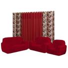 Kit Capa para sofá 3, 2 E 1 lugares Elasticada + cortina modelo Florata 2,00X1,70m Kit Capa para sofá 3, 2 E 1 lugares Elasticada + cortina modelo Florata 2,00X1,70m