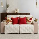 Kit Capa para sofá retrátil Premium Decor Sala 9 peças forrada com 4 almofadas cheias Kit Capa para sofá retrátil Premium Decor Sala 9 peças forrada com 4 almofadas cheias