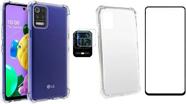 Kit Capa + Pelicula 3d + Pel Camera Para LG K62 + K62 Plus