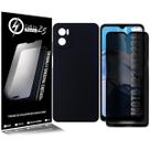 Kit Capa + Película De Privacidade Preta 3d Compativel Moto E22 XT2239 6.5 - Cell In Power25