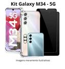 Kit Capa + Película Privativa 3D + Película de Câmera Para Samsung Galaxy M34