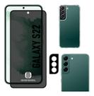 Kit Capa + Película Privativa Fosca + Película de Câmera Samsung Galaxy S22