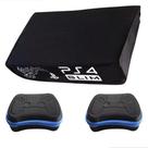 Kit Capa Protetora Antipoeira Ps4 Slim Console + 2case Play