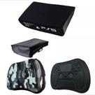 Kit Capa Protetora Antipoeira Ps5 Console Horizontal + 2case Kit Capa Protetora Antipoeira Ps5 Console Horizontal + 2case