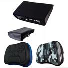 Kit Capa Protetora Antipoeira Ps5 Console Horizontal + 2case Kit Capa Protetora Antipoeira Ps5 Console Horizontal + 2case
