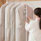 Kit Capa Protetora para Roupa Vestido Terno com Zíper Impermeável Anti Poeira