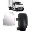 Kit capa retrovisor master 2013 a 2025 braço longo + lente le