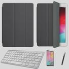 Kit Capa Smart Case compatível Galaxy Tab S7 fe SM-T735 12.4 /Can/Pel e Teclado Branco - Preto Kit Capa Smart Case compatível Galaxy Tab S7 fe SM-T735 12.4 /Can/Pel e Teclado Branco - Preto
