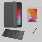 Kit Capa Smart Case compatível para iPd 7a Geração 10.2 /Can/Pel e Teclado - Preto