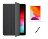 Kit Capa Smart Case iPad 9a Geração 10.2 /can/pel - Preto