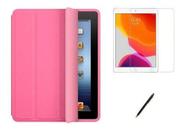 Kit Capa Smart Case iPad 9a Geração 10.2 /can/pel - Rosa