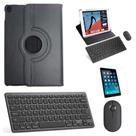Kit Capa Smart Case Preto / Teclado e Mouse preto e Película para iPad 5 e 6 - 9,7"