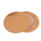 Kit Capa Sousplat + Suporte MDF Páscoa 35cm Diâmetro 100% Poliéster