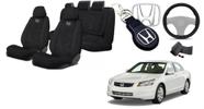 Kit Capa Tecido Honda Accord 00-12 + Volante + Chaveiro