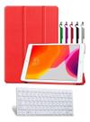 Kit Capa+ Teclado+ Película+ Caneta Para iPad 9 Geração