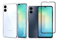 Kit Capa TPU para Galaxy A06 5g SM-A066M + Película 3D Vidro