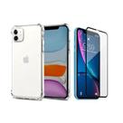 Kit Capa Transparente + Película 3D de Vidro Para iphone11