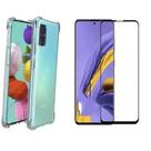 Kit Capa Transparente + Película 3D de Vidro Para Samsung Galaxy A51