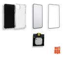 Kit Capa Transparente + Película 3D Vidro + Película Cerâmica Fosca +Película Câmera P/ IPHONE 12 PRO MAX