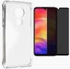 Kit Capa Transparente + Película Cerâmica Fosca Privacidade para Motorola G7 Power Kit Capa Transparente + Película Cerâmica Fosca Privacidade para Motorola G7 Power