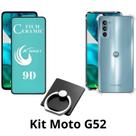Kit Capa Transparente + Película de Cerâmica + Anel Suporte para Motorola Moto G52 Kit Capa Transparente + Película de Cerâmica + Anel Suporte para Motorola Moto G52