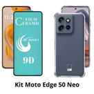 Kit Capa Transparente + Película de Cerâmica para Motorola Moto Edge 50 Neo Kit Capa Transparente + Película de Cerâmica para Motorola Moto Edge 50 Neo