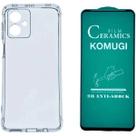 Kit Capa Transparente + Película de Cerâmica para Motorola Moto G54