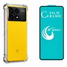 Kit Capa Transparente + Película de Cerâmica para Xiaomi Poco X6 Pro Kit Capa Transparente + Película de Cerâmica para Xiaomi Poco X6 Pro