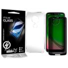 Kit Capa Transparente + Película De Privacidade Preta 3d P/ Moto G7 Play XT1952 5.7 - Cell In Power25