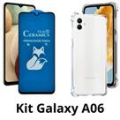 Kit Capa Transparente + Película Fosca Privacidade para Samsung Galaxy A06 Kit Capa Transparente + Película Fosca Privacidade para Samsung Galaxy A06