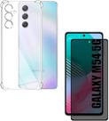Kit Capa Transparente + Película Fosca Privacidade para Samsung Galaxy M54 Kit Capa Transparente + Película Fosca Privacidade para Samsung Galaxy M54