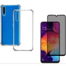 Kit Capa Transparente + Película Privacidade Fosca Samsung Galaxy A30S / A50 Kit Capa Transparente + Película Privacidade Fosca Samsung Galaxy A30S / A50