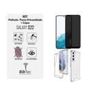 Kit Capa Transparente + Película Privativa Matte Fosca 9D Cerâmica Samsung Galaxy S22