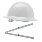 Kit Capacete de Segurança tipo Eletricista Aba Total Branco + Jugular