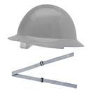 Kit Capacete de Segurança tipo Eletricista Aba Total Cinza + Jugular