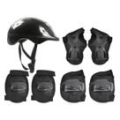 Kit Capacete Infantil Proteção Bicicleta Patins Skate Preto
