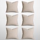 Kit Capas Almofada 6 Unidades Bouclé Luxo 50x50cm para Sofá Decorativa Capri Kit Capas Almofada 6 Unidades Bouclé Luxo 50x50cm para Sofá Decorativa Capri