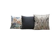 Kit Capas Almofadas 45x45 Tecido Veludo Estampado Nallu Decor