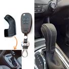 Kit Capas Couro Câmbio Automático + Chave Canivete Cruze G2 2017 2018 2019 2020 2021 2022 2023