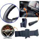 Kit Capas Couro Câmbio Automático + Freio de Mão E Volante Honda Fit 2009 2010 2011 2012 2013 2014
