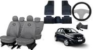Kit Capas Couro Cinza March 09-14 + Tapete