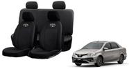 Kit capas couro Etios 16-22 proteção sujeira líquidos e rasgos